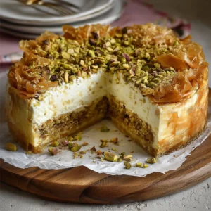 Creamy Baklava Cheesecake : A Sweet Symphony of Flavors
