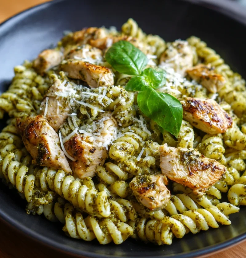 Creamy Pesto Pasta Withe Chicken Comfort Meal