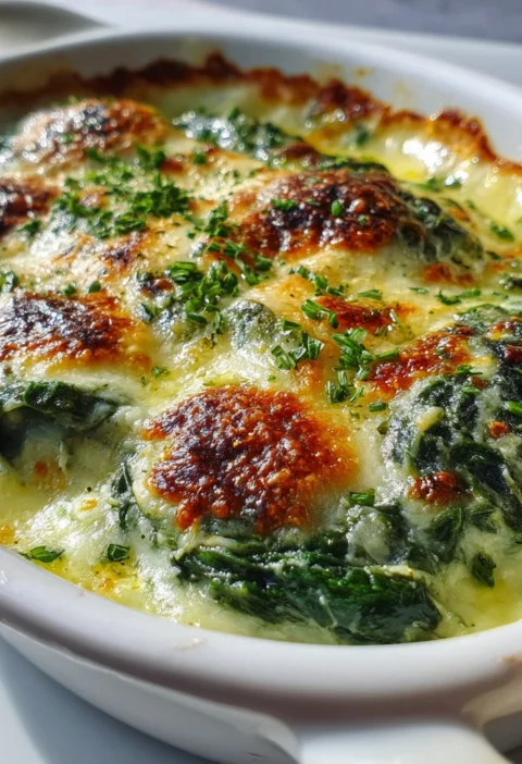 Creamy Spinach Gratin Low Carb Ready Minutes