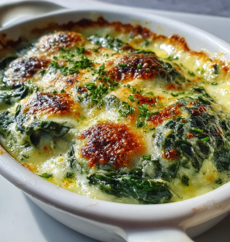 Creamy Spinach Gratin Low Carb Ready Minutes