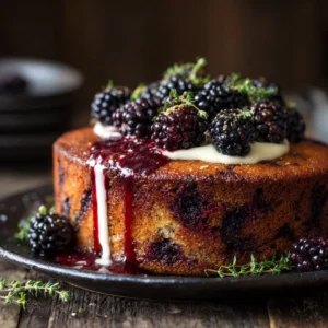 Delicious Capricorn Blackberry Thyme Cake : A Unique Flavor Delight