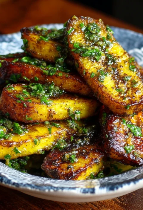 Delicious Cuban Mojo Roasted Plantains