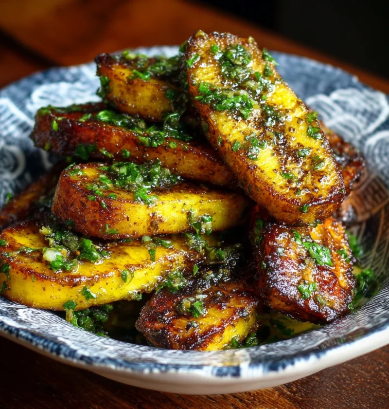 Delicious Cuban Mojo Roasted Plantains