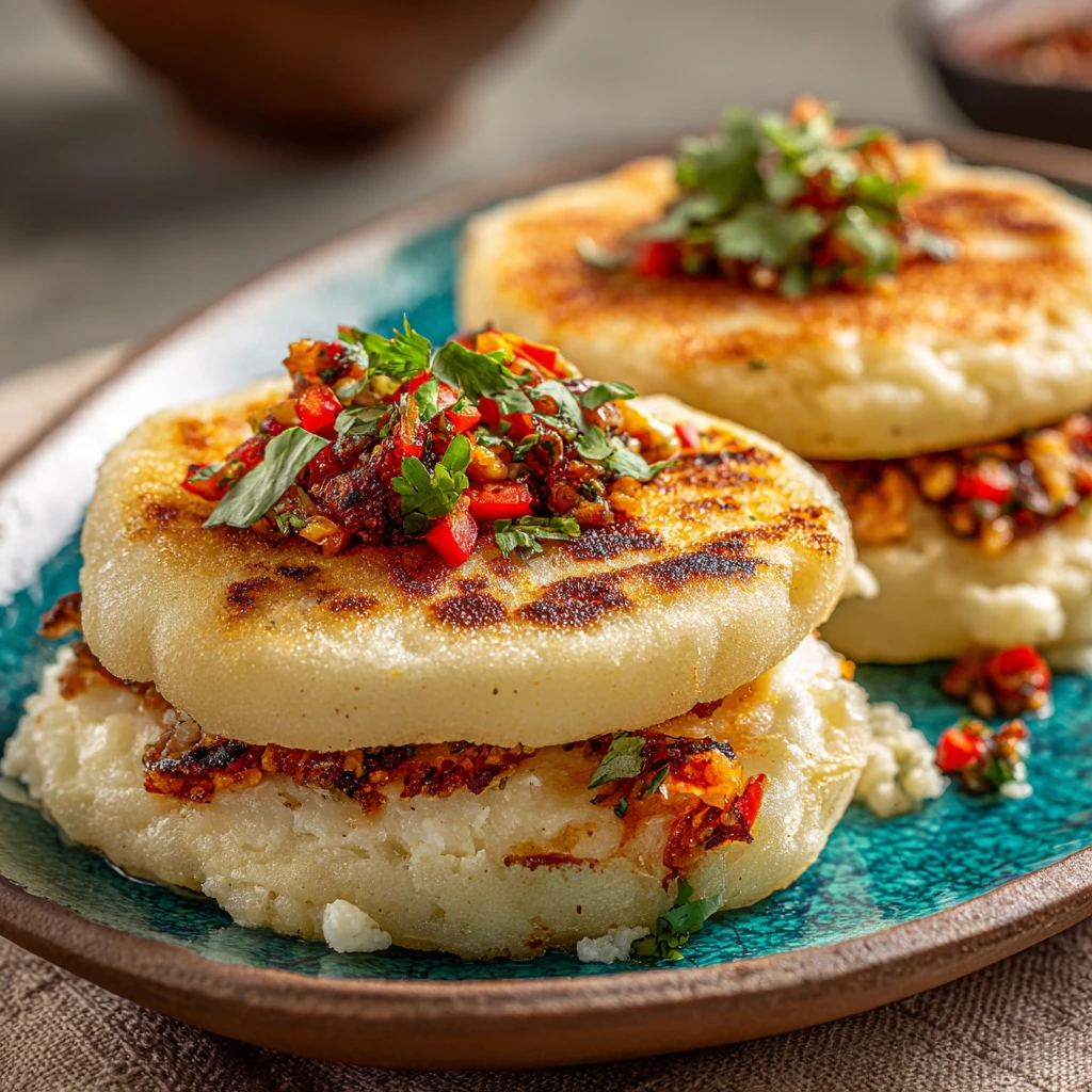 Easy Cheesy Arepas Con Queso Recipe