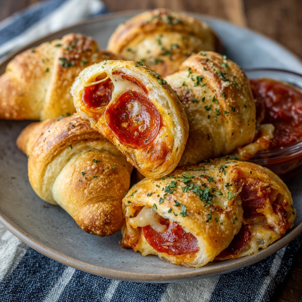 Easy & Tasty Pepperoni Pizza Crescent Rolls