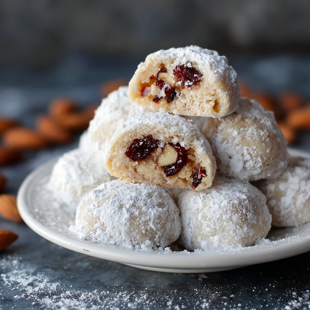 Festive Holiday Treats : Filled Almond Snowball Cookies