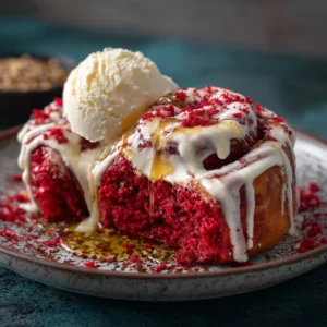 Fluffy Red Velvet Cinnamon Rolls For Sweet Night