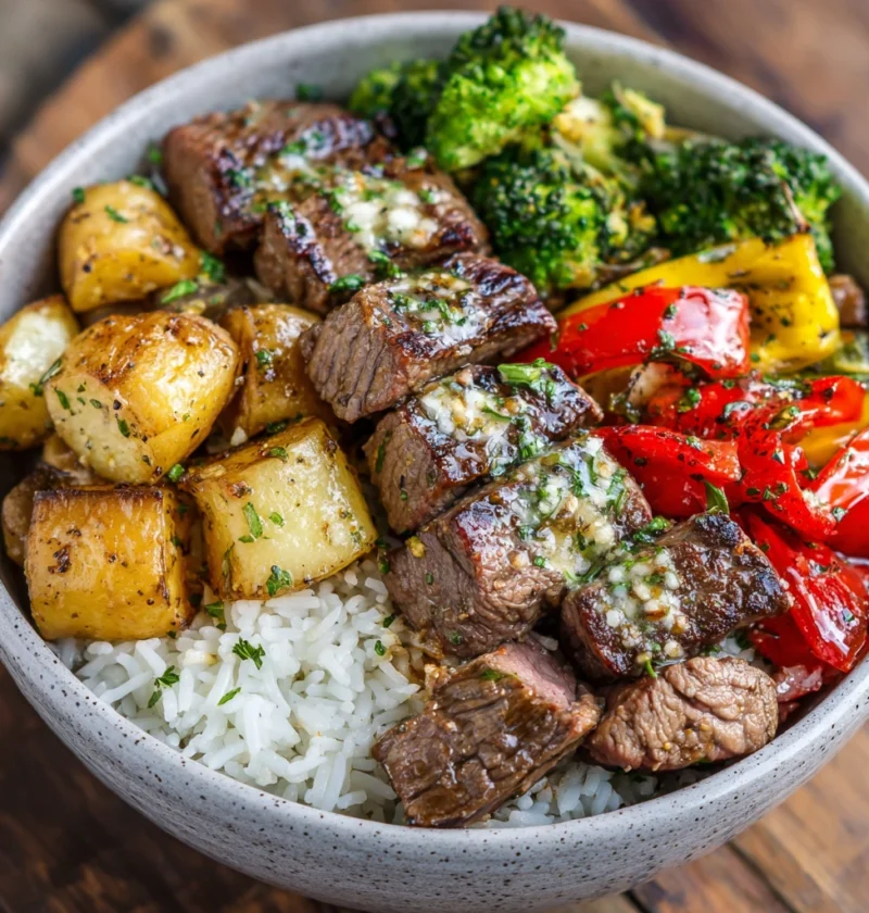 Garlic Butter Steak Bowl Veggies You Have Try