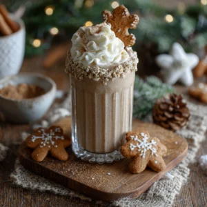 Gingerbread Cookie Winter Smoothie : Holiday Healthy Smoothie Recipe