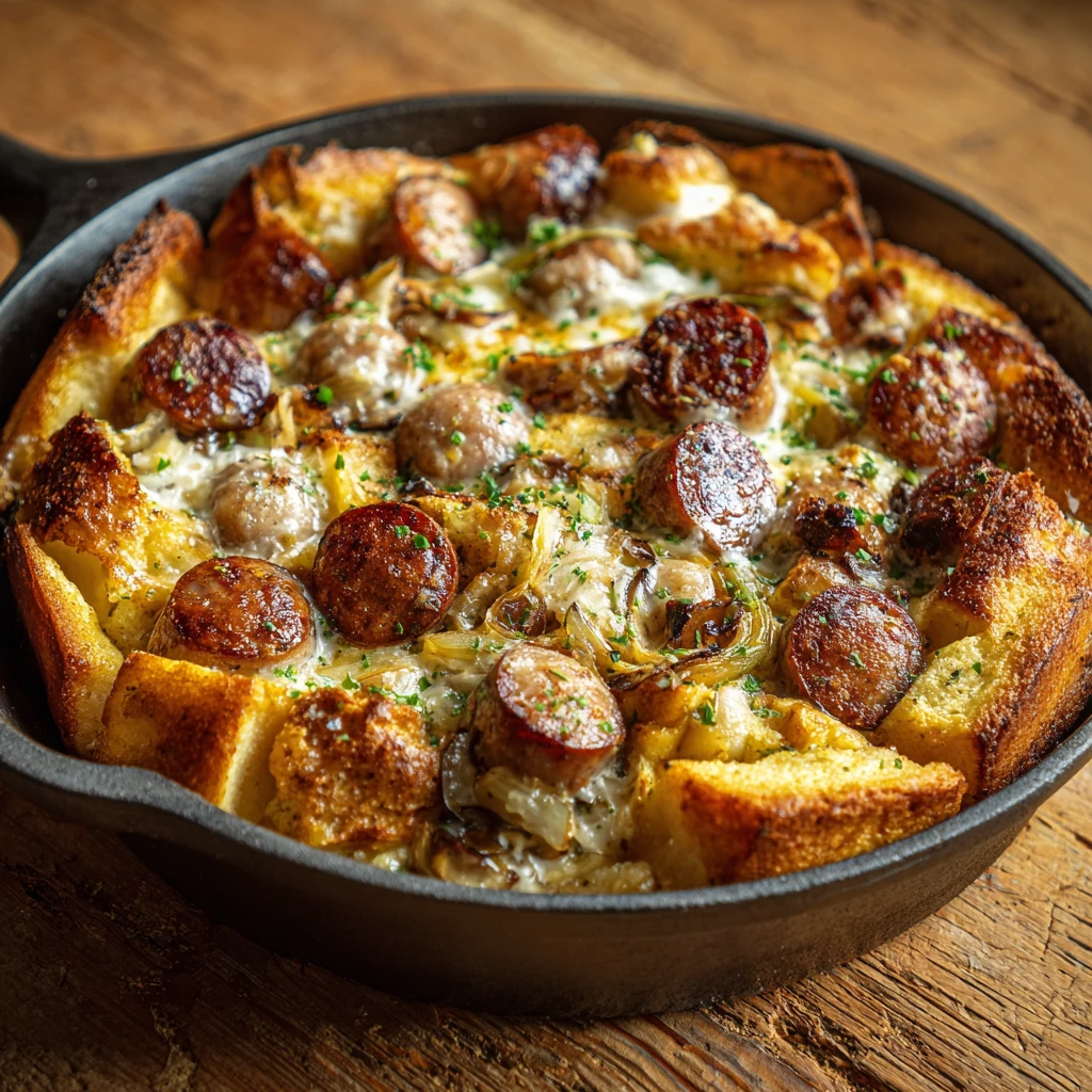 Heavenly Pancake Sausage Bake for Brunch