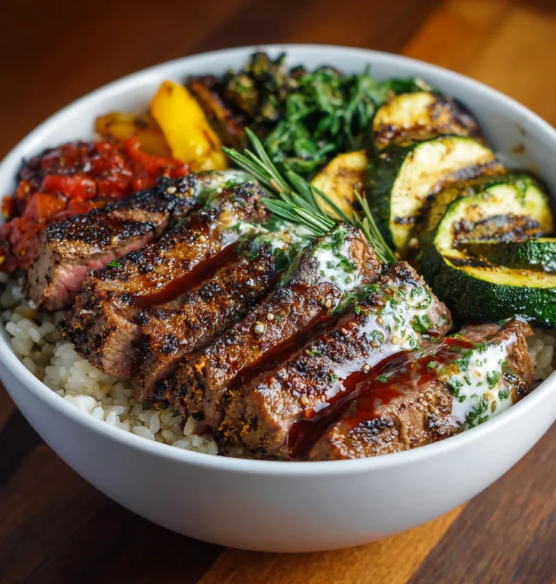 Hight Protein Steak Bowl Cozy Flavors