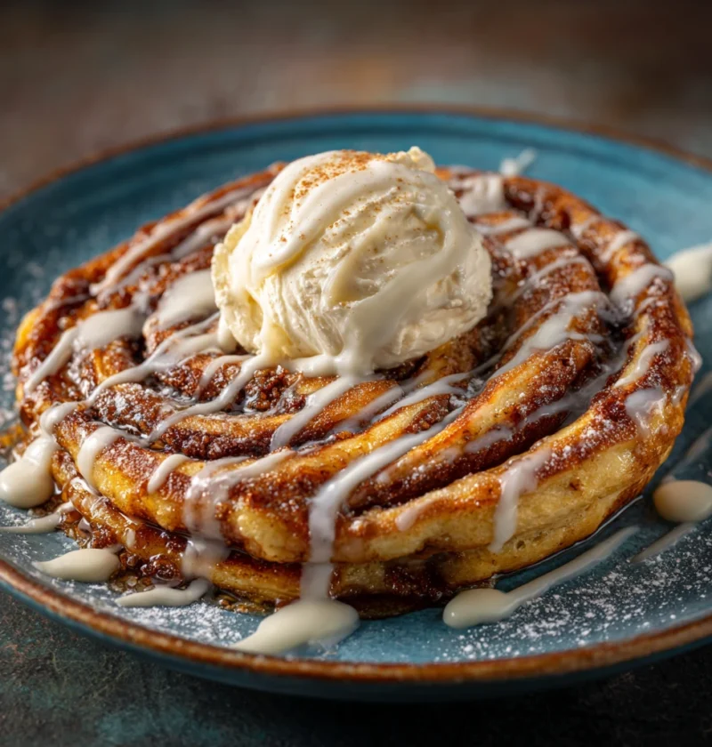 Irresistible Cinnamon Roll Pancake