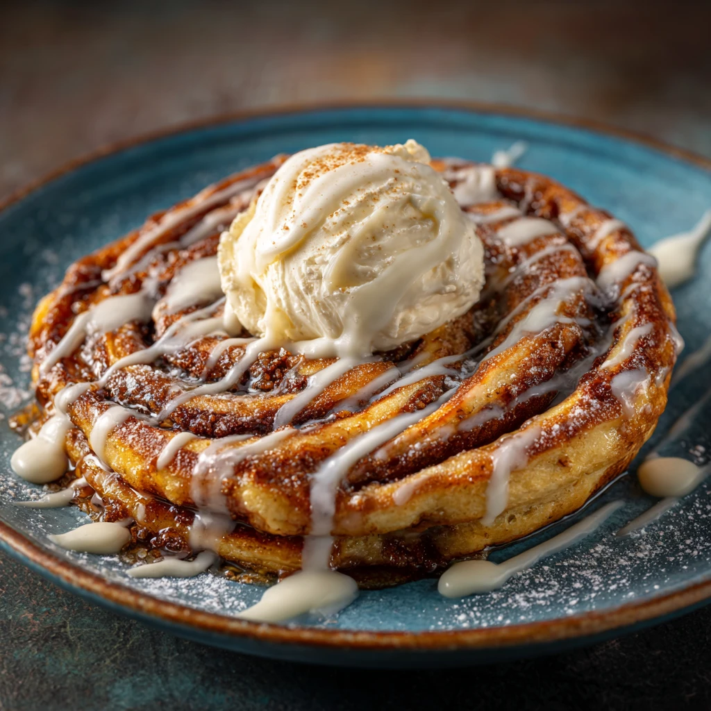 Irresistible Cinnamon Roll Pancake
