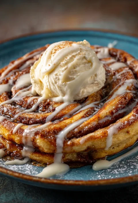 Irresistible Cinnamon Roll Pancake