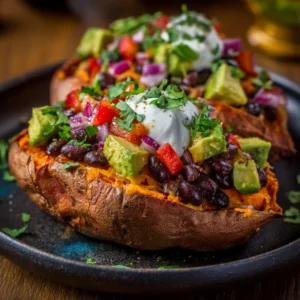 Loaded Sweet Potato & Black Beans : The secret To The Perfect Healthy Dinner