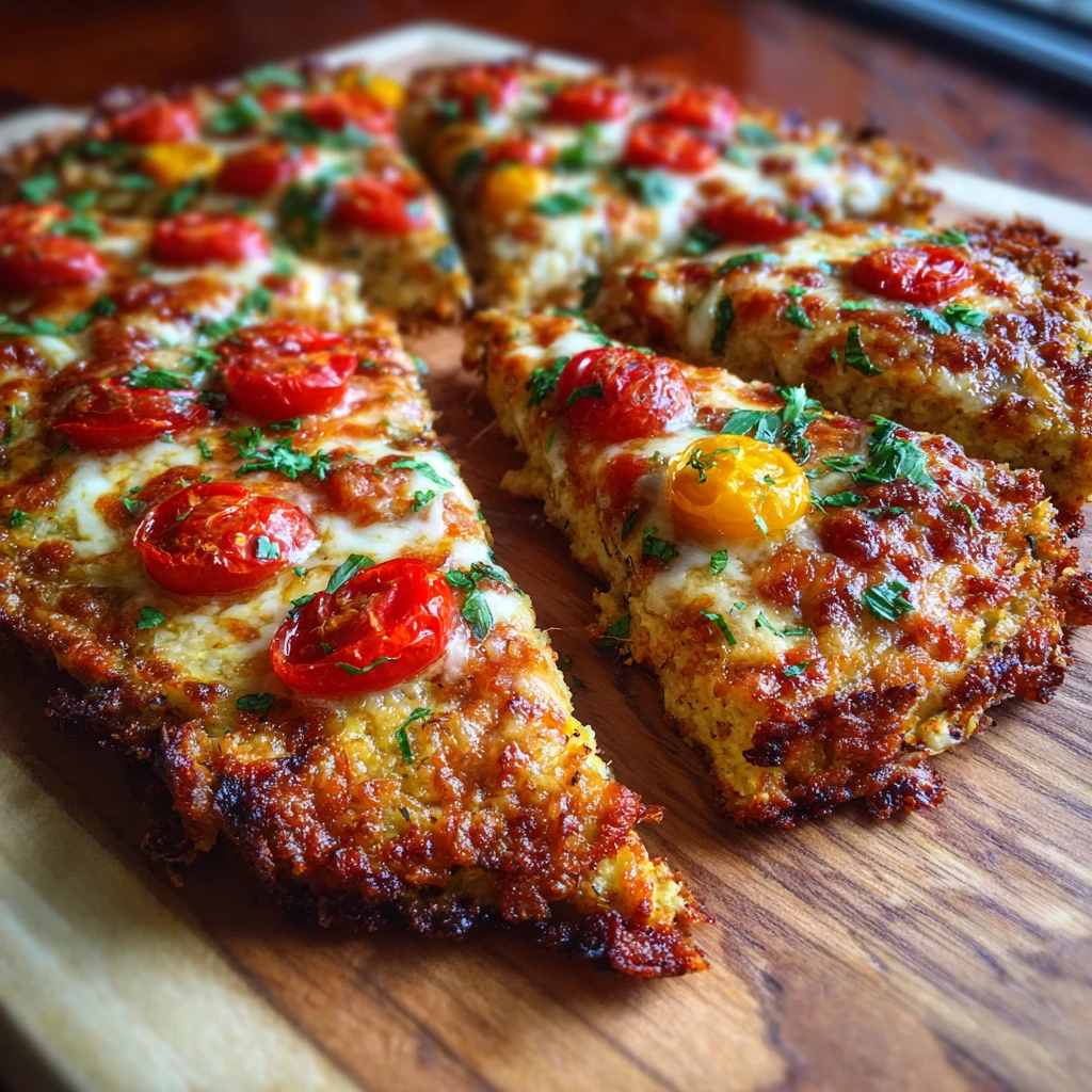 Low Carb, High Protein, and Packed with Flavor : Chicken Crust Pizza Recipe