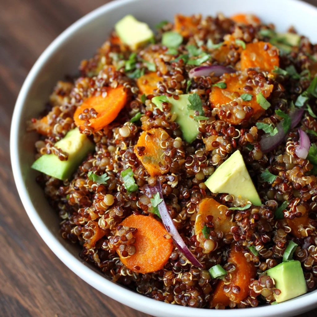 Protein-Packed Red Lentil and Quinoa Salad