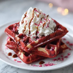 Red Velvet Marble Waffles: A Delightful Breakfast Treat