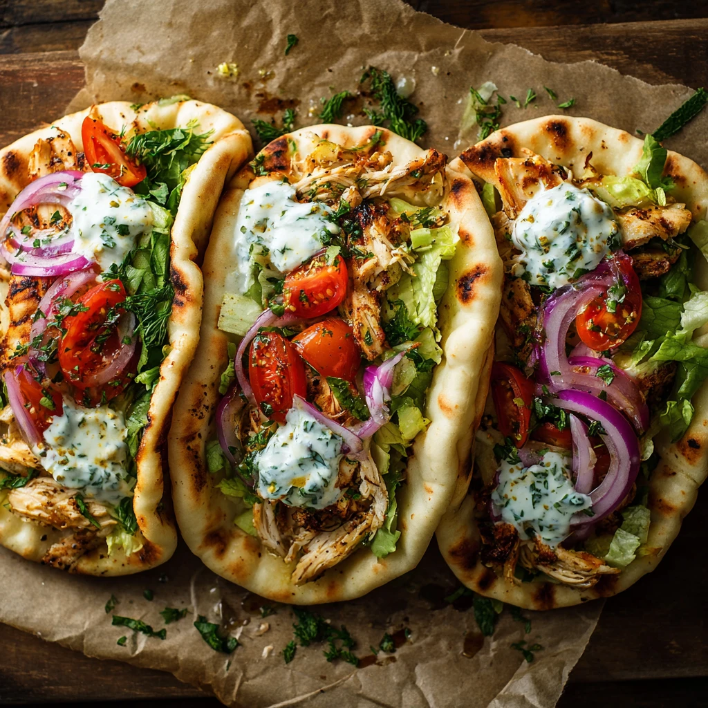 Sheet Pan Chicken Pitas with Herby Ranch