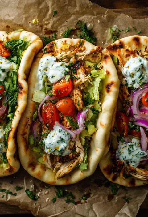 Sheet Pan Chicken Pitas Herby Ranch