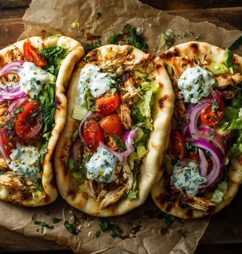 Sheet Pan Chicken Pitas Herby Ranch