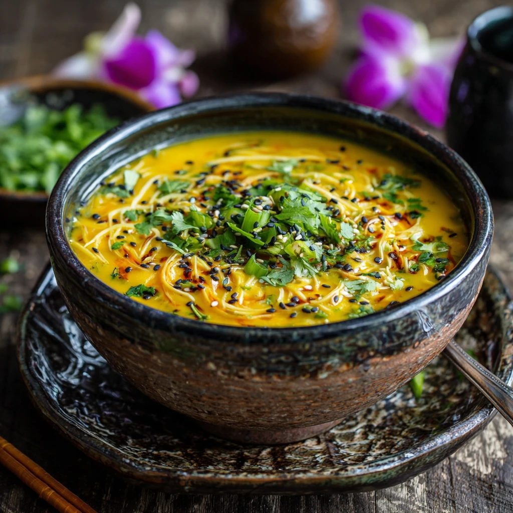 Silky Coconut Curry Comfort Soup