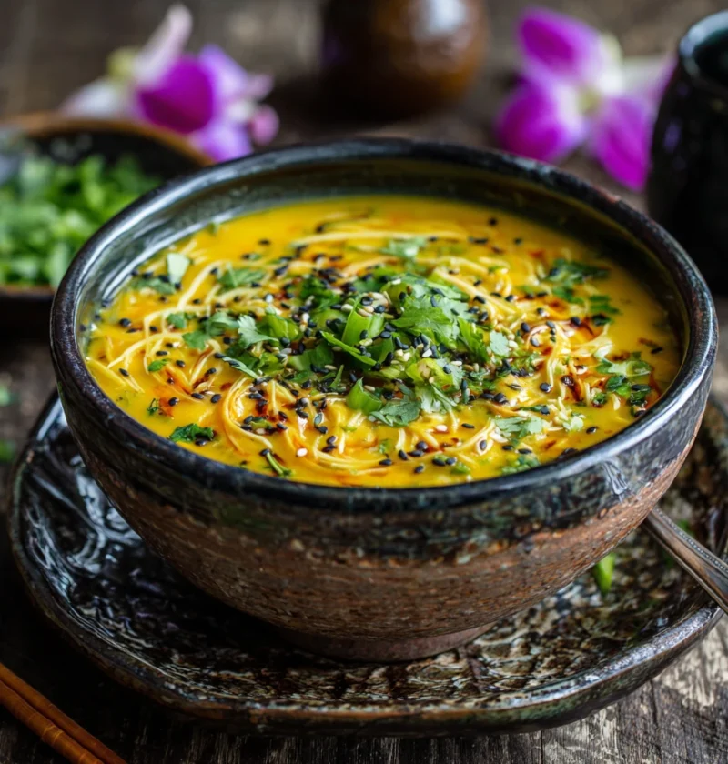 Silky Coconut Curry Comfort Soup