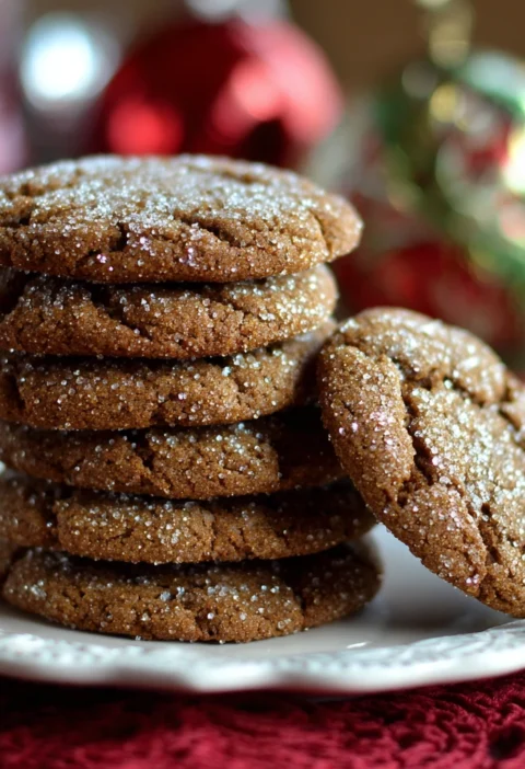 Soft Ginger Molasses Christmas Cookies