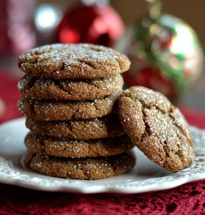 Soft Ginger Molasses Christmas Cookies