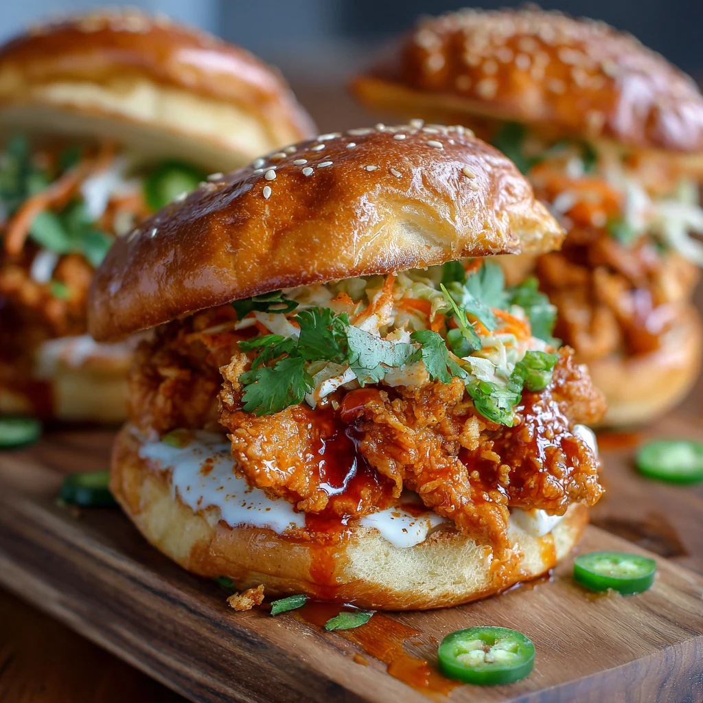 Spicy Bang Bang Chicken Sandwiches Recipe