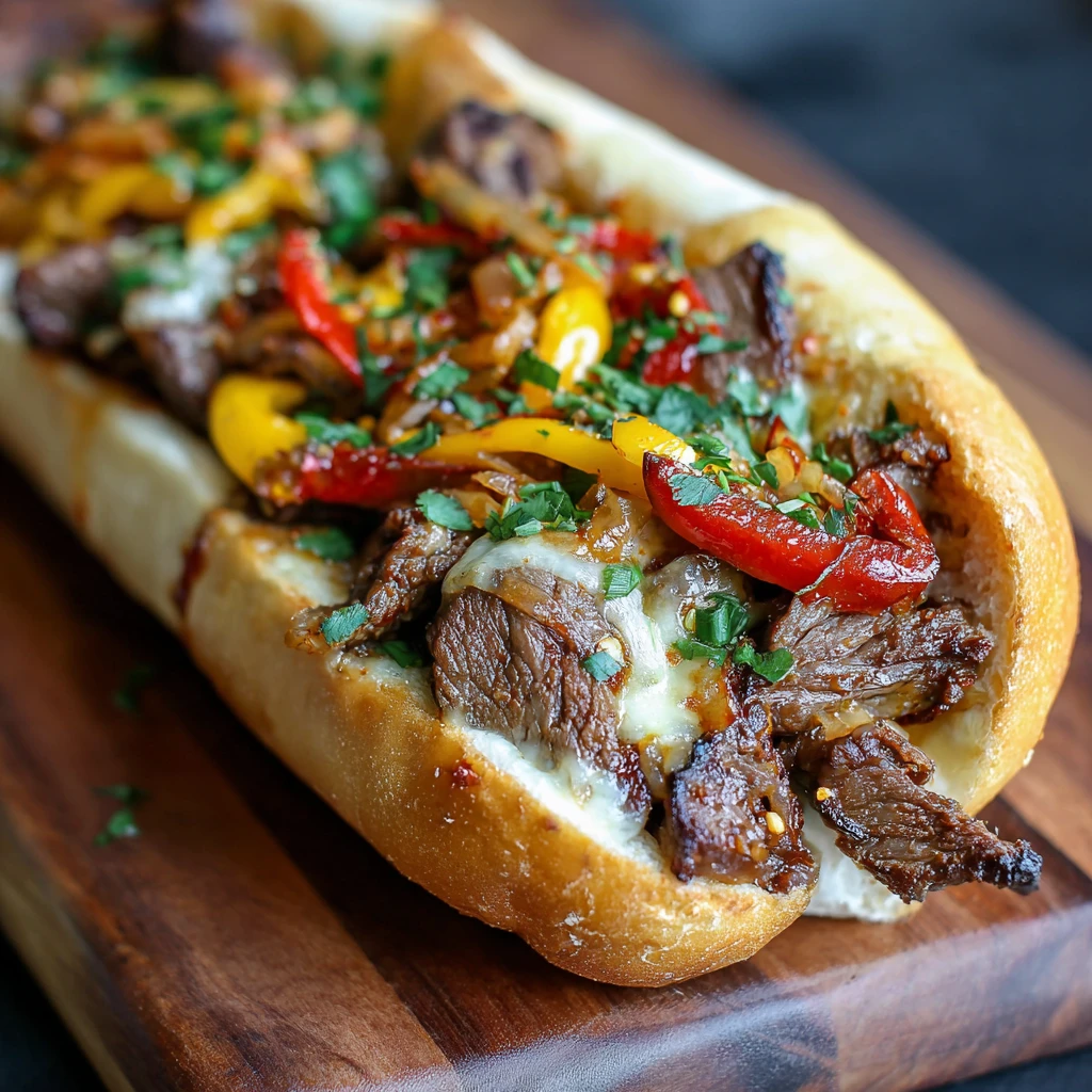 Spicy Kimchi Bulgogi Cheesesteak Recipe
