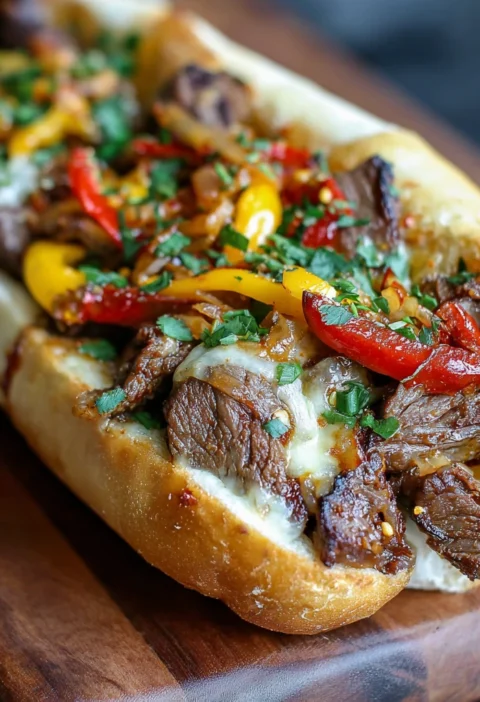 Spicy Kimchi Bulgogi Cheesesteak Recipe