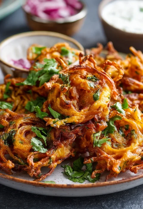 Crispy Onion Bhajis Recipe Ready Minutes