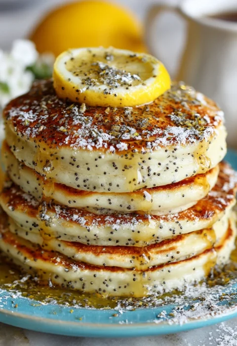 These Lemon Poppy Seed Pancakes Are Seriously Addictive
