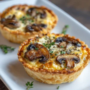 This Healthy Low Calorie Mini Mushroom Quiche Don’t Lose