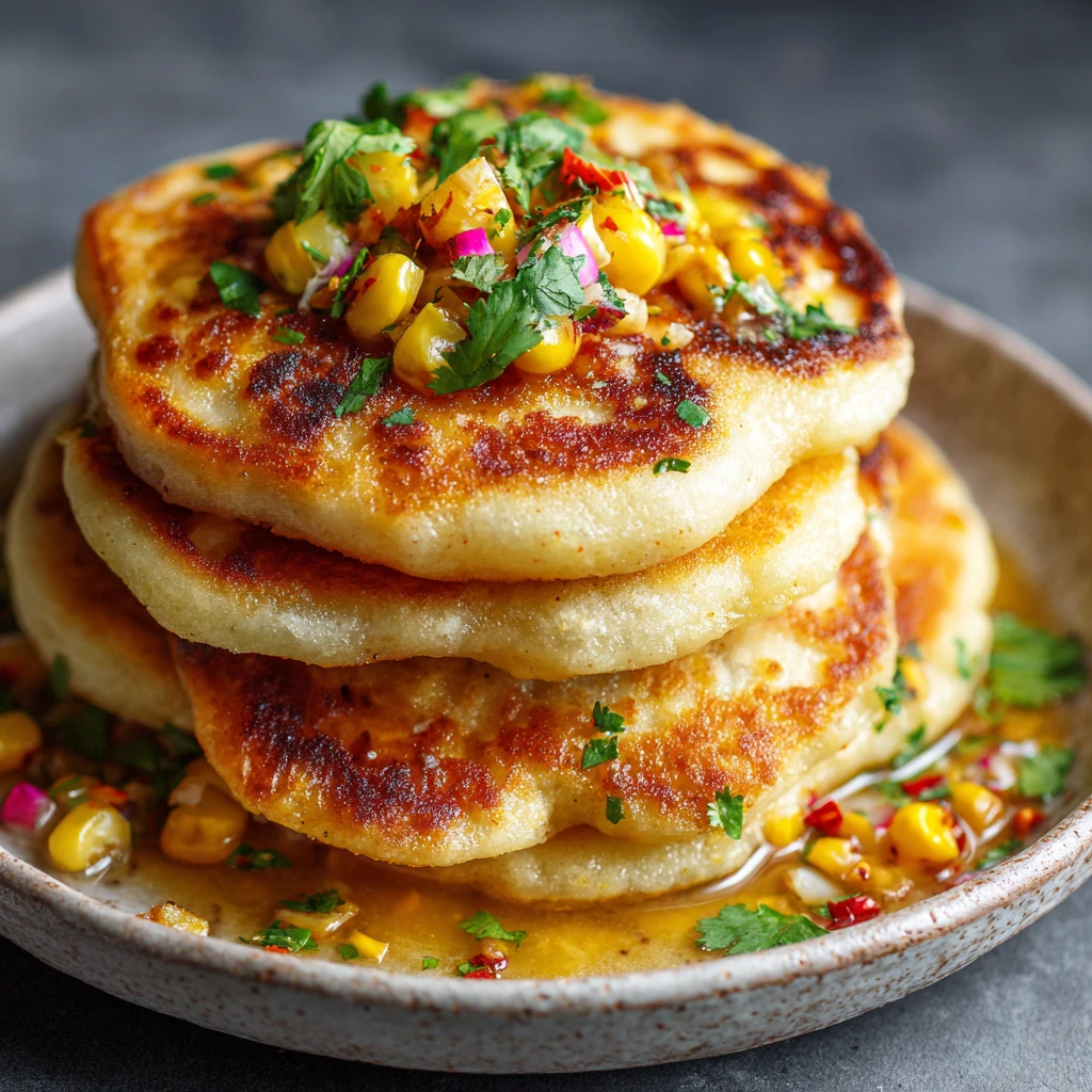 Venezuelan Sweet Corn Cachapas