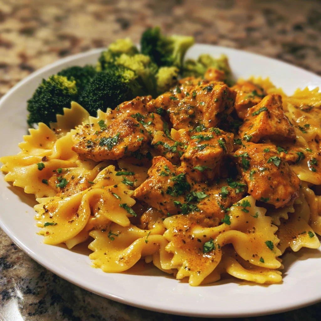Zesty Cowboy Butter Chicken and Broccoli Bowties