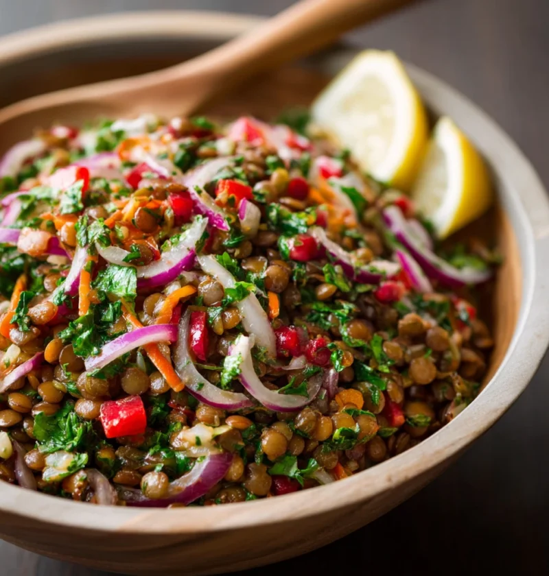 Highprotein Vegan Lebanese Lentil Salad