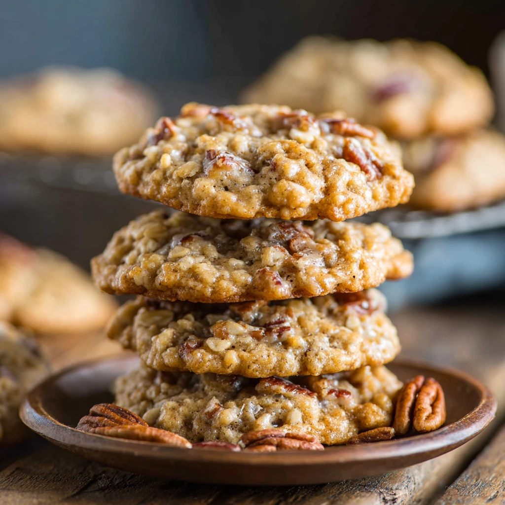 Bakery-Style Pecan Pie Oatmeal Cookies : Perfect For Any Occasion