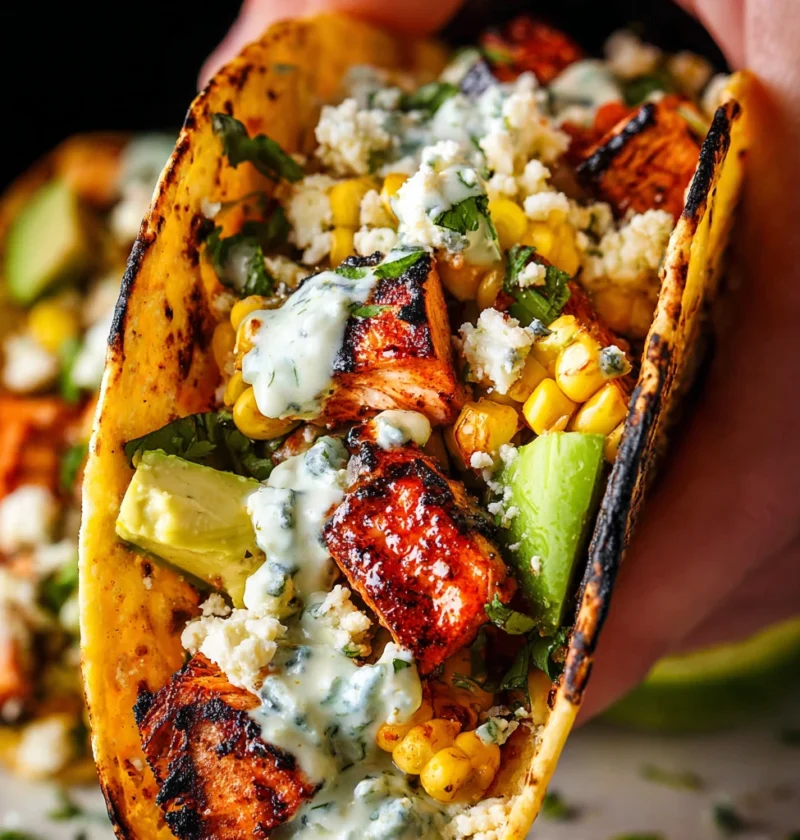 Buffalo Chicken Tacos Blue Cheese Cilantro Ranch