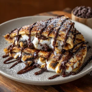 Chocolate Blackstone S’Mores Quesadilla : Gooey, Chocolatey