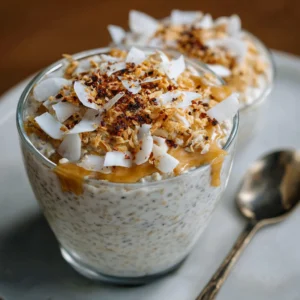 Creamy Coconut No-bake Overnight Oats