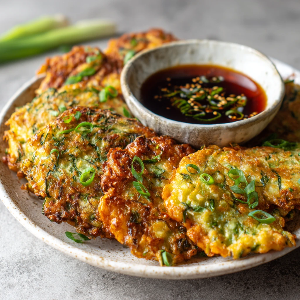 Crispy Korean Veggie Pancakes : Golden, Savory & Seriously Addictive