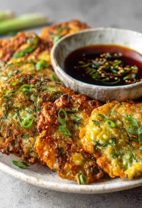 Crispy Korean Veggie Pancakes Golden Savory Seriously Addictive
