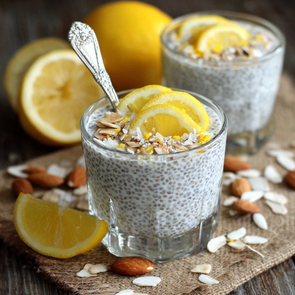 Delicious Creamy Lemon Chia Pudding : Perfect For a Healthy Breakfast or Guilt-Free Dessert