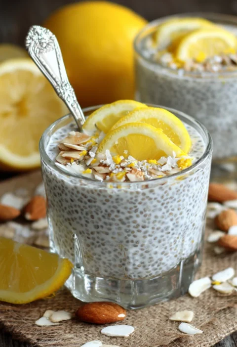 Delicious Creamy Lemon Chia Pudding Perfect Healthy Breakfast