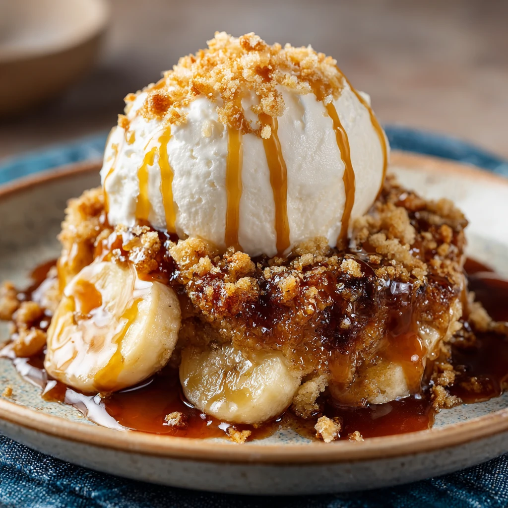 Delightful Dessert : Bananas Foster Cobbler