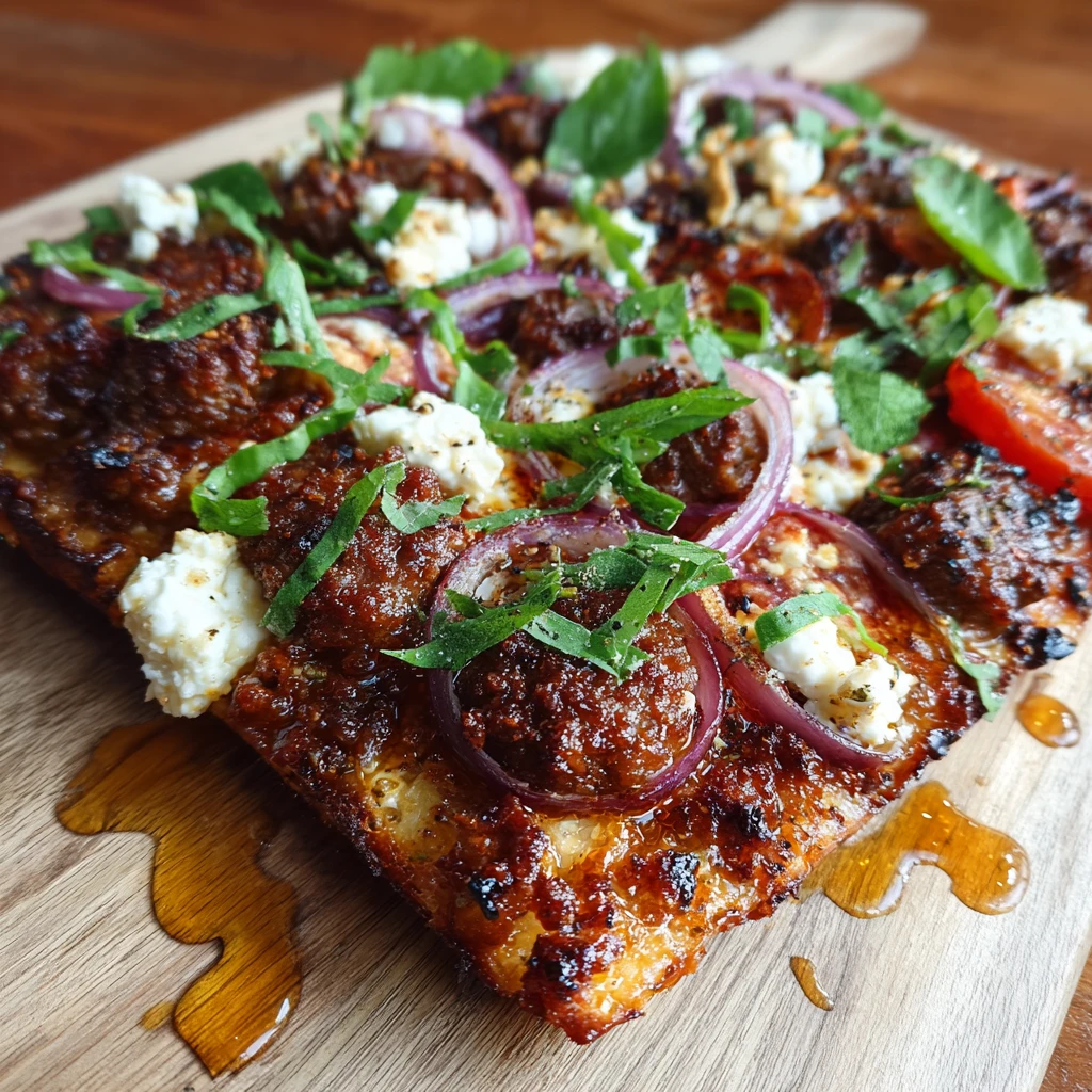 Easy Hot Sausage Feta Honey : The Sweet & Spicy Pizza Everyone's Talking About