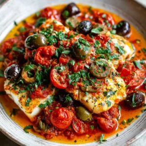 Easy White Fish Puttanesca