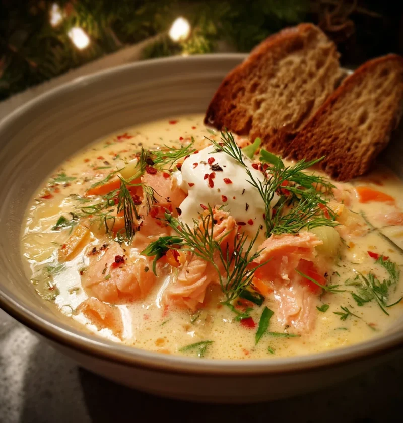 Finnish Salmon Soup Perfect Cold Winters Night